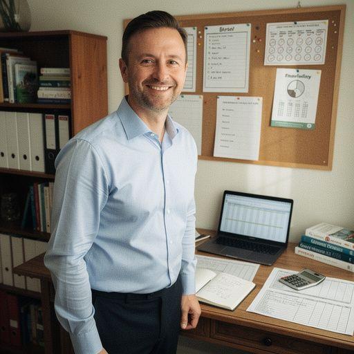 Családi költségvetés tervezésének folyamatát bemutató grafika.